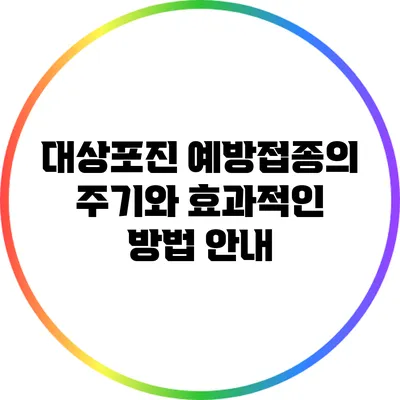 대상포진 예방접종의 주기와 효과적인 방법 안내