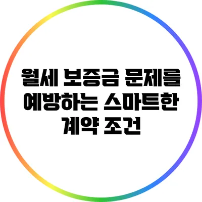 월세 보증금 문제를 예방하는 스마트한 계약 조건