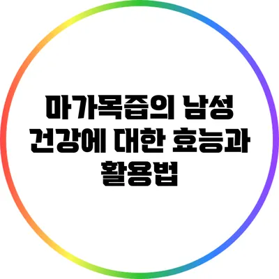 마가목즙의 남성 건강에 대한 효능과 활용법