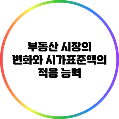부동산 시장의 변화와 시가표준액의 적응 능력