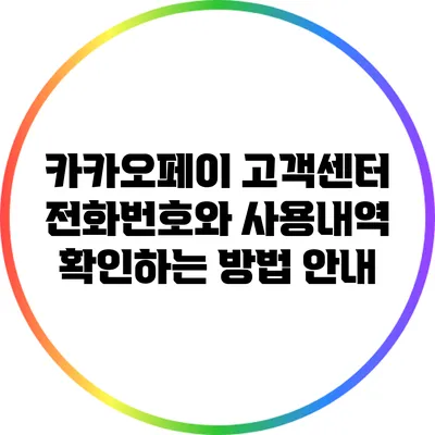 카카오페이 고객센터 전화번호와 사용내역 확인하는 방법 안내